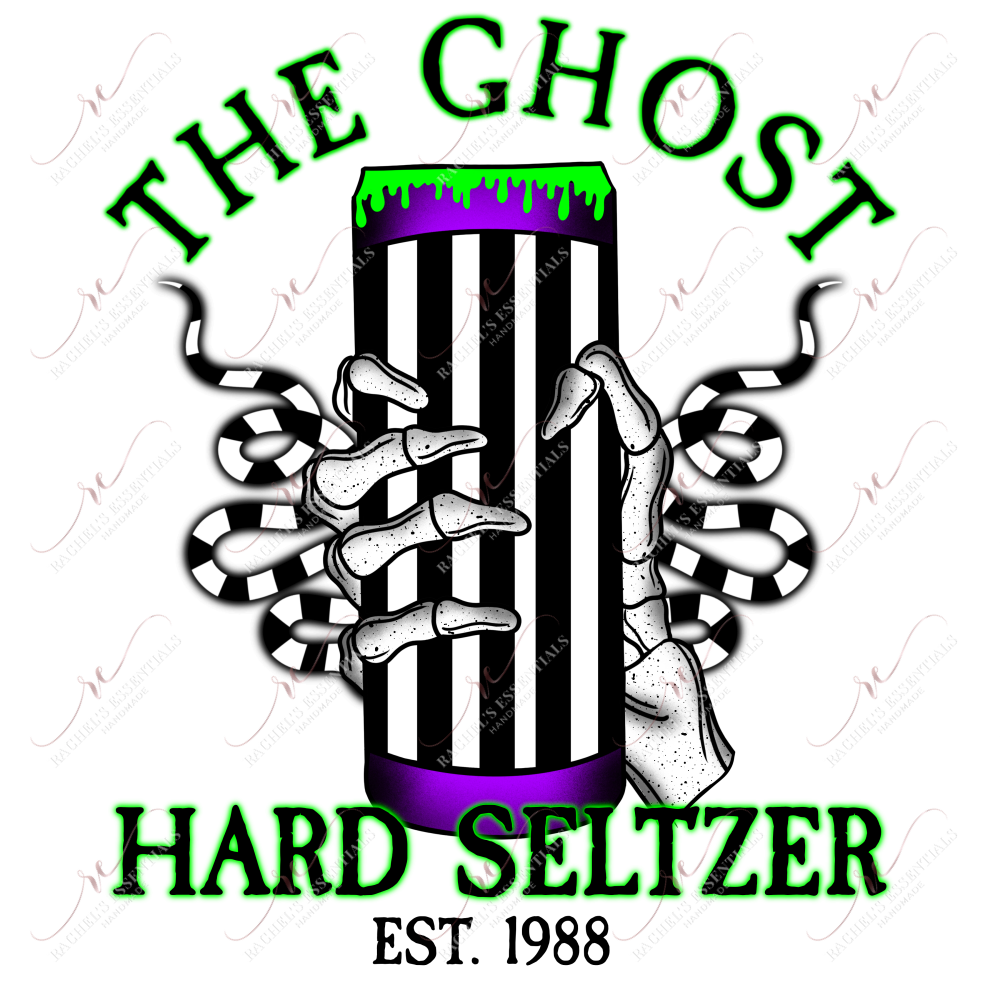 The Ghost Seltzer - Clear Cast Decal