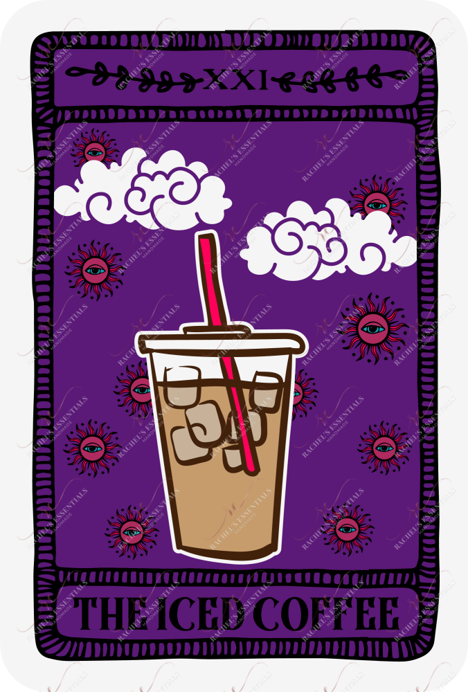 The Iced Coffee Tarot - Clear Cast Decal