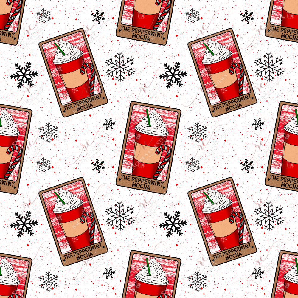 The Peppermint Mocha Wrap - Ready To Press Sublimation Transfer Print Sublimation