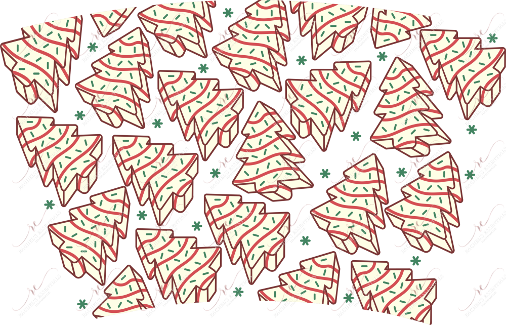 Tree Cake No Hole - Cold Cup Wrap Cold