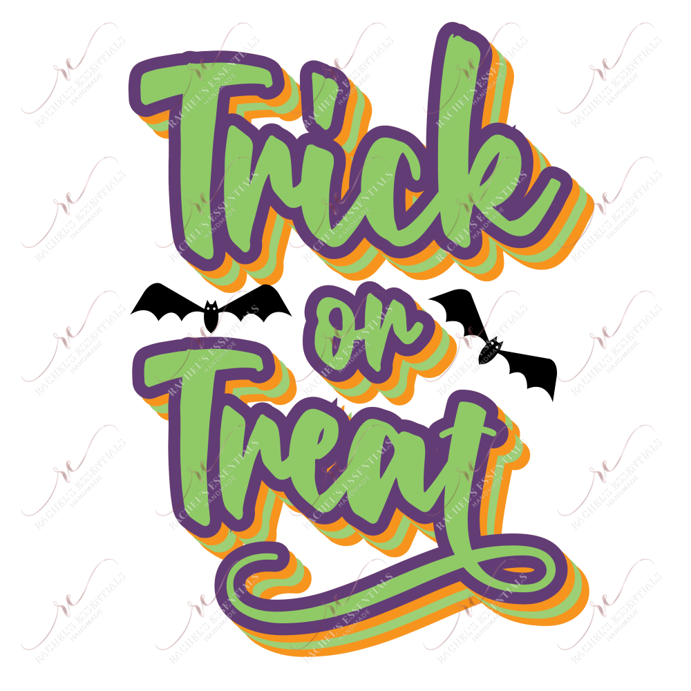 Sublimation 1.99 Trick or Treat Sublimation PRINT Transfer ready to press freeshipping - Rachel's Essentials
