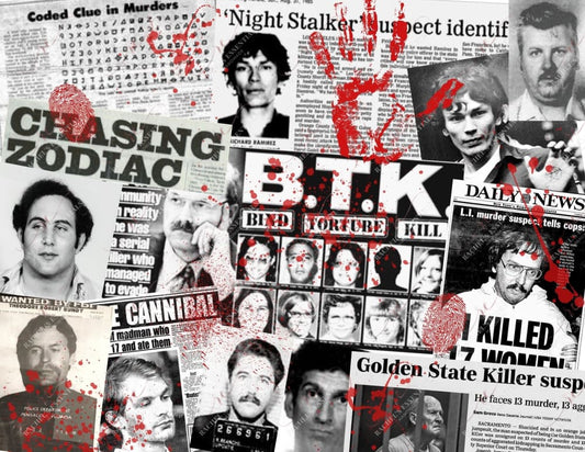 True Crime 3 With Blood - Ready To Press Sublimation Transfer Print Sublimation