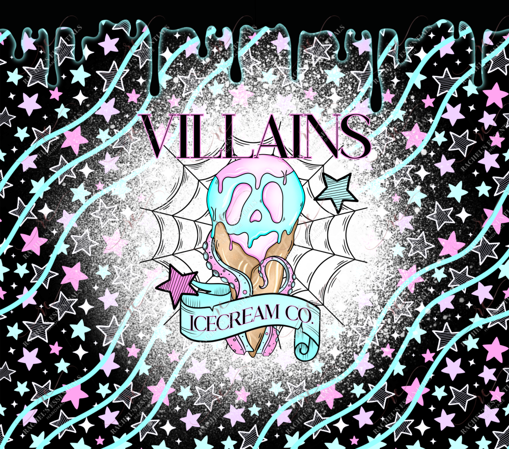Villains Ice Cream Co - Ready To Press Sublimation Transfer Print Sublimation
