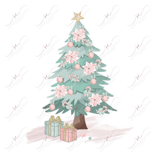 Vintage Christmas Tree - Ready To Press Sublimation Transfer Print Sublimation