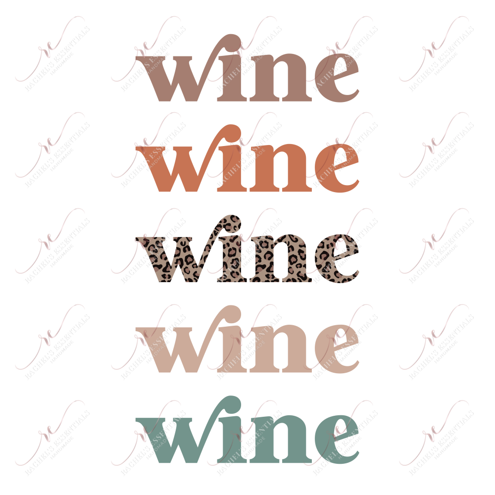 Wine - Ready To Press Sublimation Transfer Print Sublimation