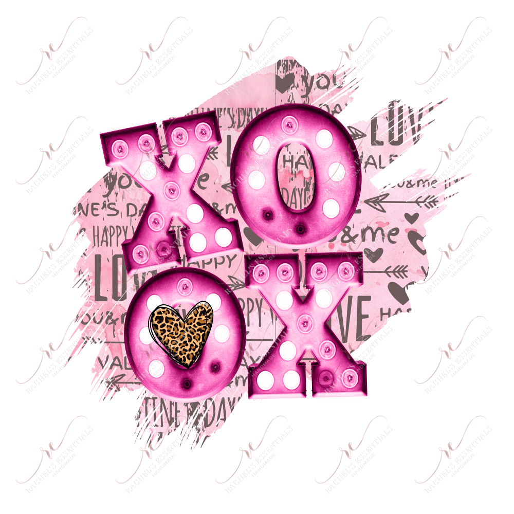 Xoxo - Ready To Press Sublimation Transfer Print Sublimation