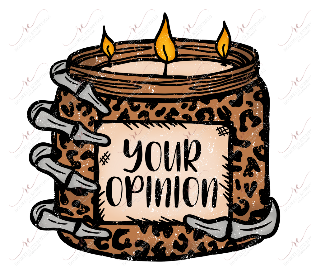 Your Opinion - Clear Cast Decal