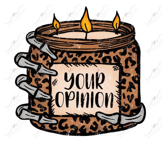 Your Opinion - Clear Cast Decal