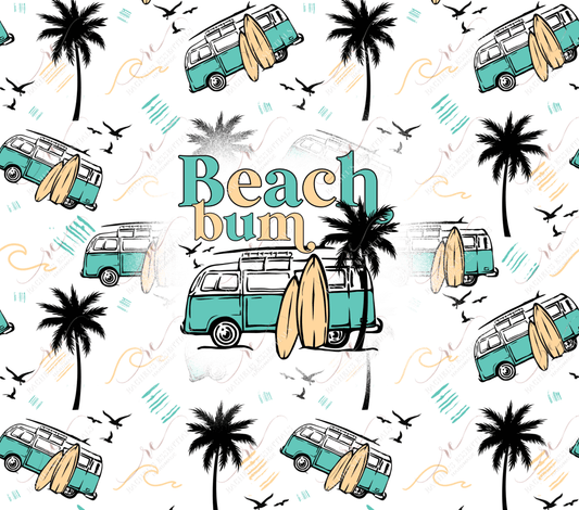 Beach Bum - Ready To Press Sublimation Transfer Print Sublimation