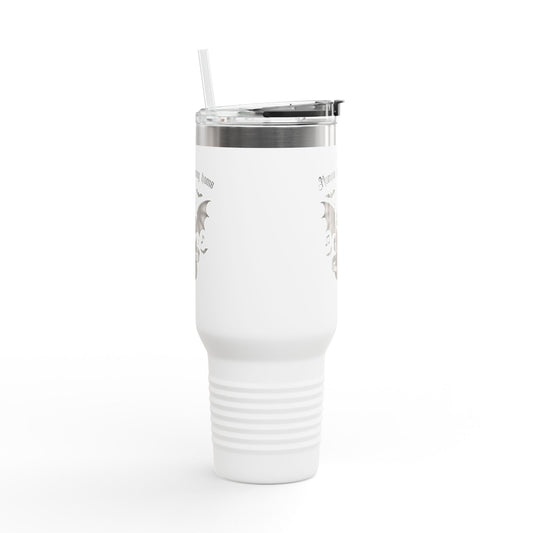 Momma I'm coming home | Gothic Insulated Travel Mug, Perfect for Home, Office, Camping, Halloween, Customizable Design