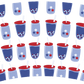 4th of July soda no hole - cold cup wrap