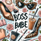 Boss babe - ready to press sublimation transfer print