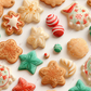 3D Christmas Cookies - Ready To Press Sublimation Transfer Print 11/23 Sublimation