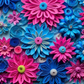 3D Quilled Flowers-Ready To Press Sublimation Transfer Print Sublimation