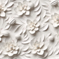 3D White Floral - Vinyl Wrap Seamless Vinyl