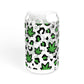 Cannabis Print Sipper Glass, 16oz - Friendly Drinkware, Perfect for Parties, Gifts, Outdoor Adventures, and Celebrations