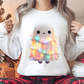 Christmas ghost - ready to press sublimation transfer print