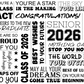Class of 2026 - ready to press sublimation transfer print
