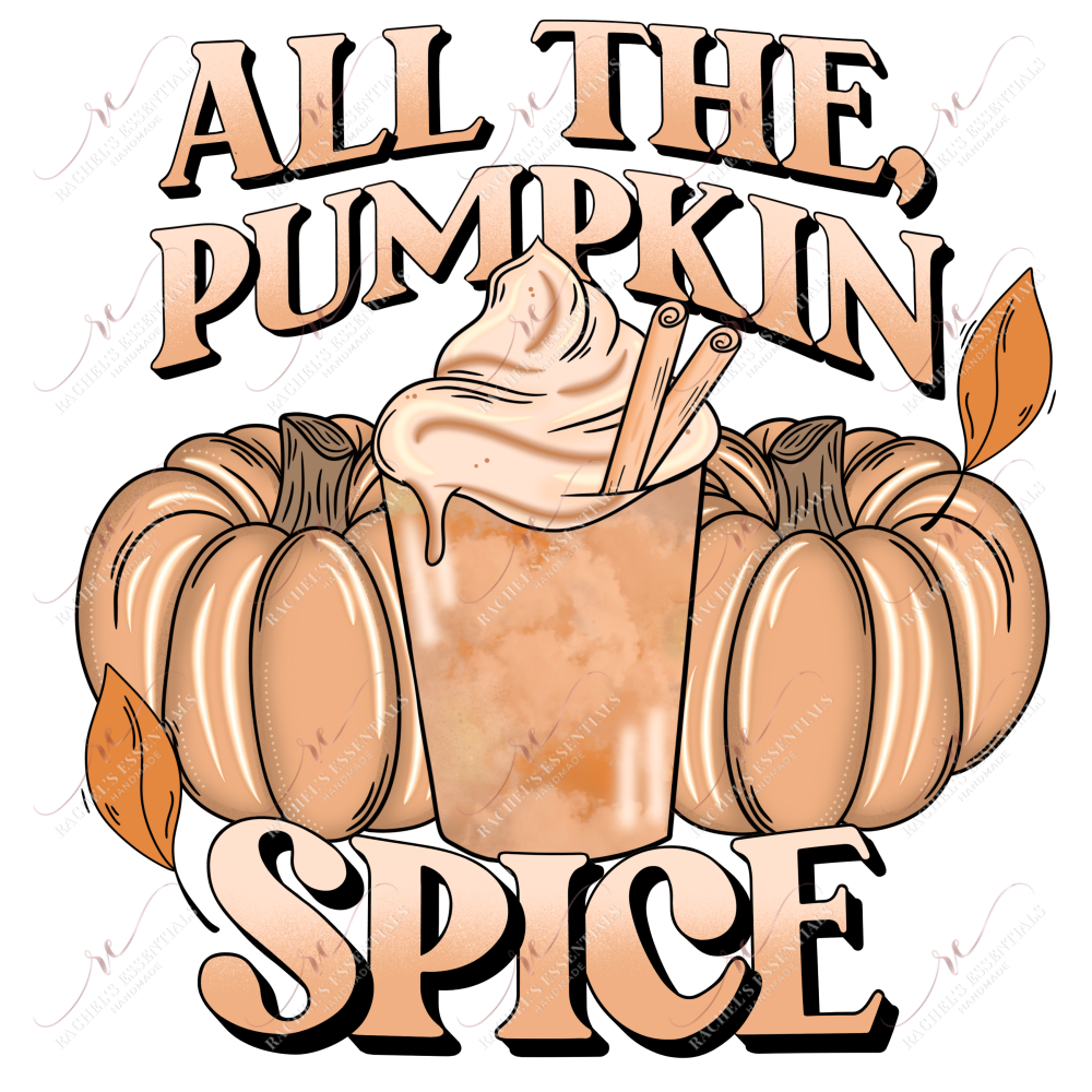 All The Pumpkin Spice- Clear Cast Decal