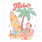 Aloha Summer-Ready To Press Sublimation Transfer Print Sublimation