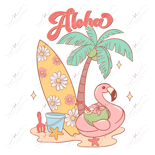 Aloha Summer-Ready To Press Sublimation Transfer Print Sublimation