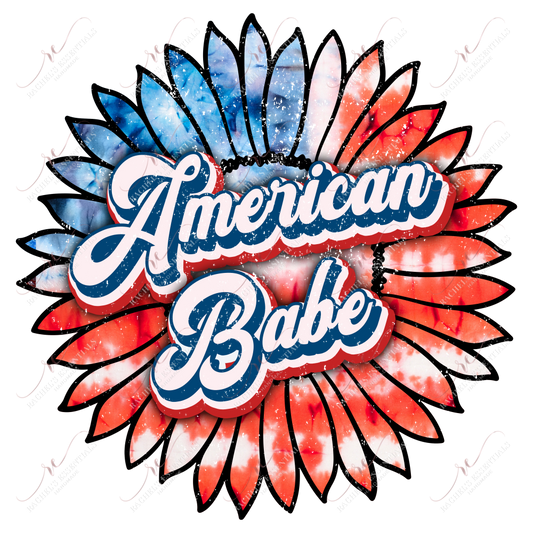 American Babe - Ready To Press Sublimation Transfer Print Sublimation
