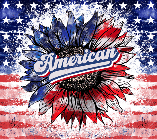 American Sunflower- Ready To Press Sublimation Transfer Print Sublimation