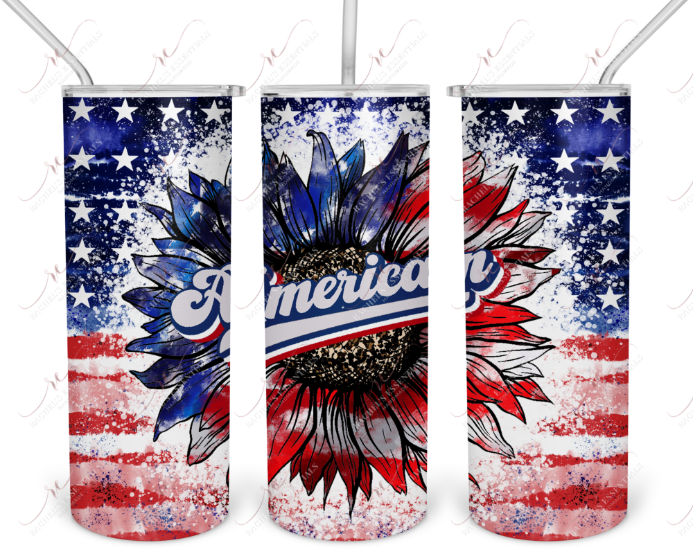 American Sunflower- Ready To Press Sublimation Transfer Print Sublimation