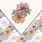 Aunt Floral Vsplit - Ready To Press Sublimation Transfer Print Sublimation