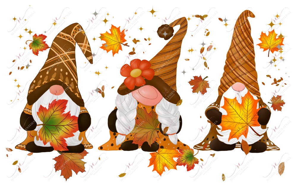 Autumn Gnomes - Ready To Press Sublimation Transfer Print Sublimation