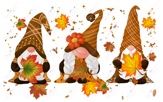 Autumn Gnomes - Ready To Press Sublimation Transfer Print Sublimation