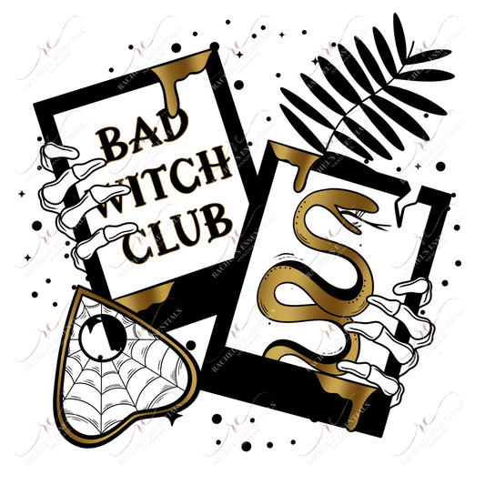 Bad Witch Club - Clear Cast Decal