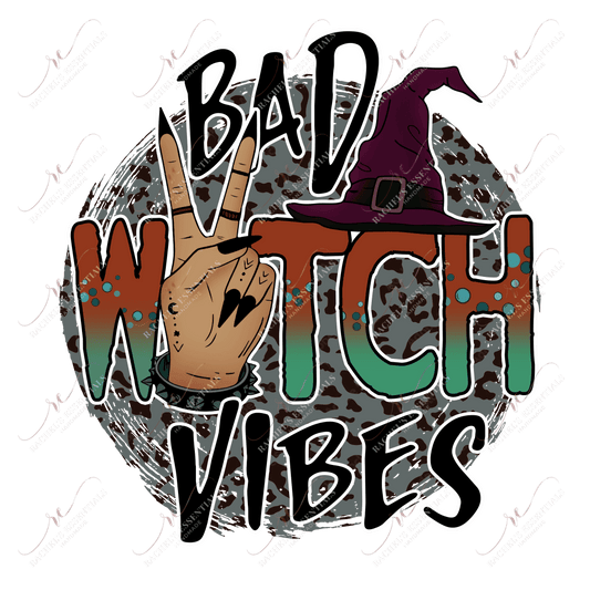 Bad Witch Vibes- Clear Cast Decal