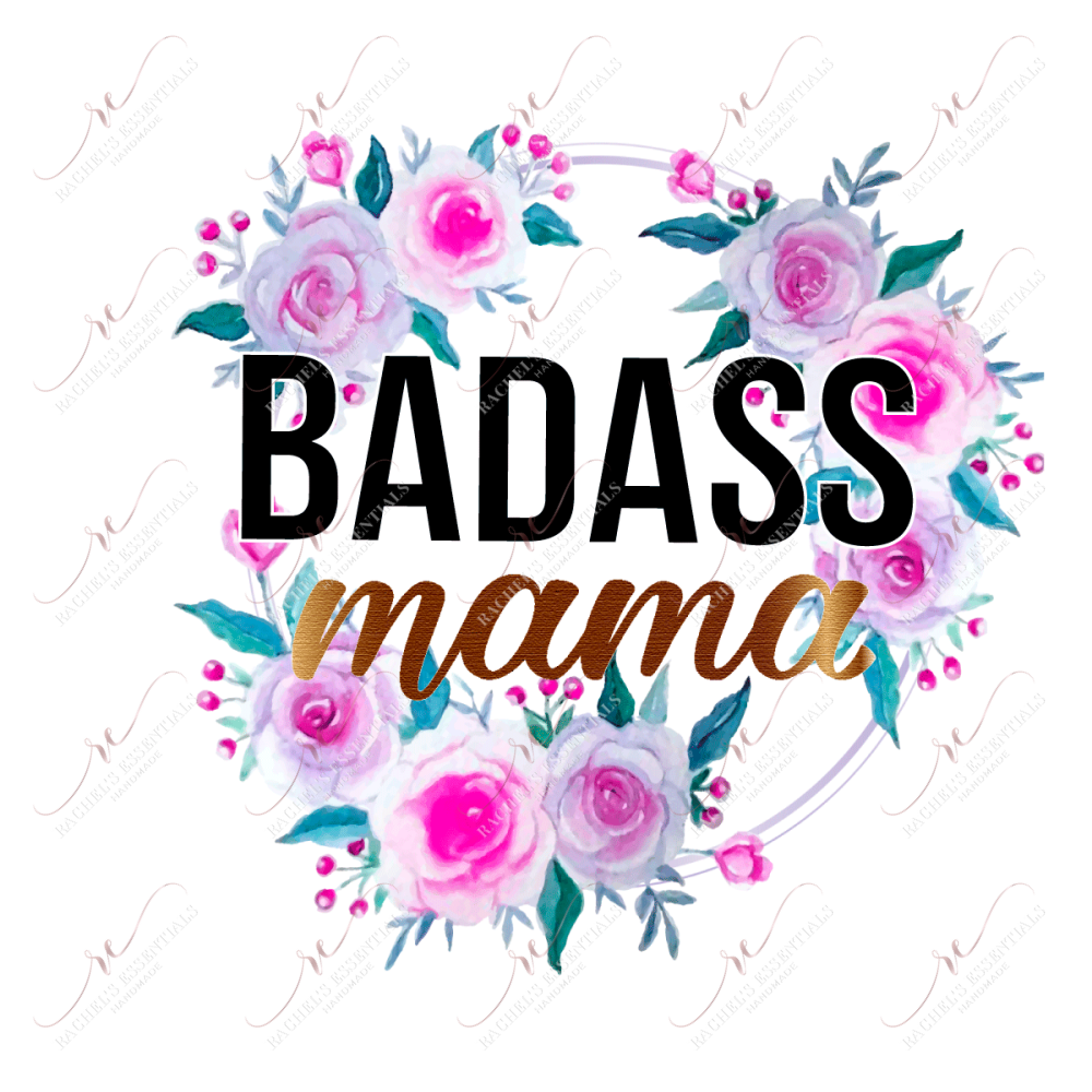 Badass Mama - Clear Cast Decal