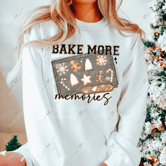 Bake More Memories - Ready To Press Sublimation Transfer Print 11/23 Sublimation