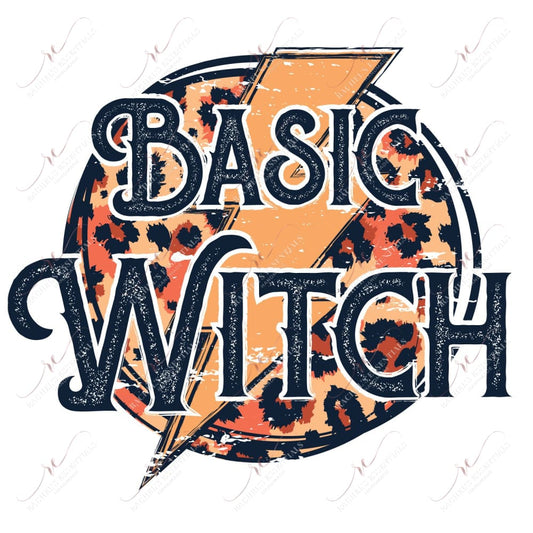 Basic Witch Leopard - Ready To Press Sublimation Transfer Print Sublimation