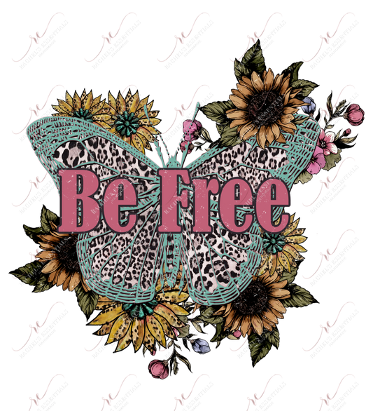 Be Free Butterfly - Ready To Press Sublimation Transfer Print Sublimation