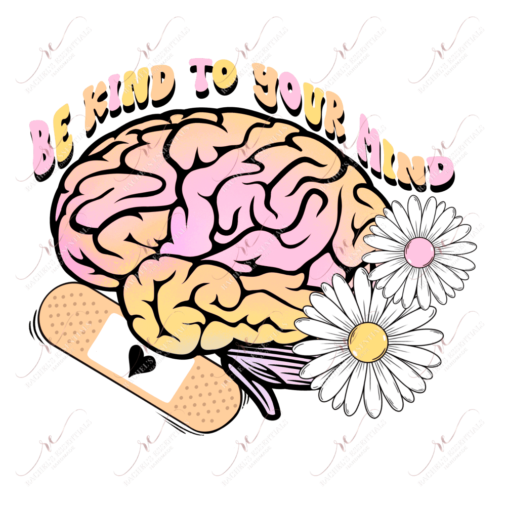 Be Kind To Your Mind Pastel- Clear Cast Decal