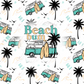 Beach Bum - Ready To Press Sublimation Transfer Print Sublimation