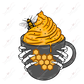 Bee Drink Color - Clear Cast Decal