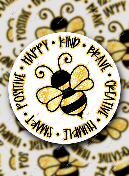  1.24 Bee quote sticker freeshipping - Rachel's Essentials