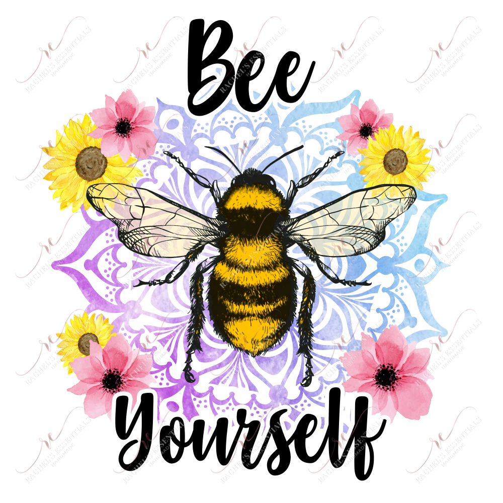 Bee Yourself - Clear Cast Decal