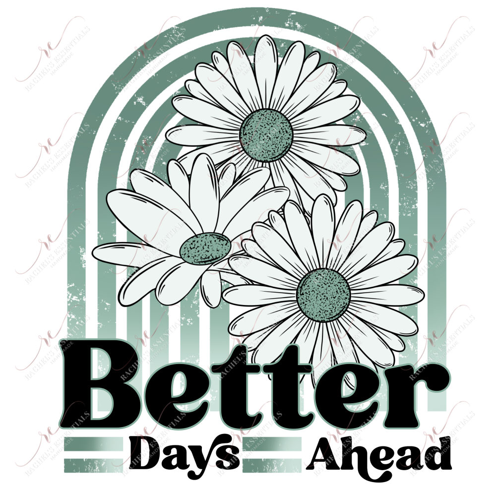 Better Days Ahead- Clear Cast Decal