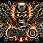 Biker skull - vinyl wrap