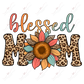 Blessed Mom - Ready To Press Sublimation Transfer Print Sublimation