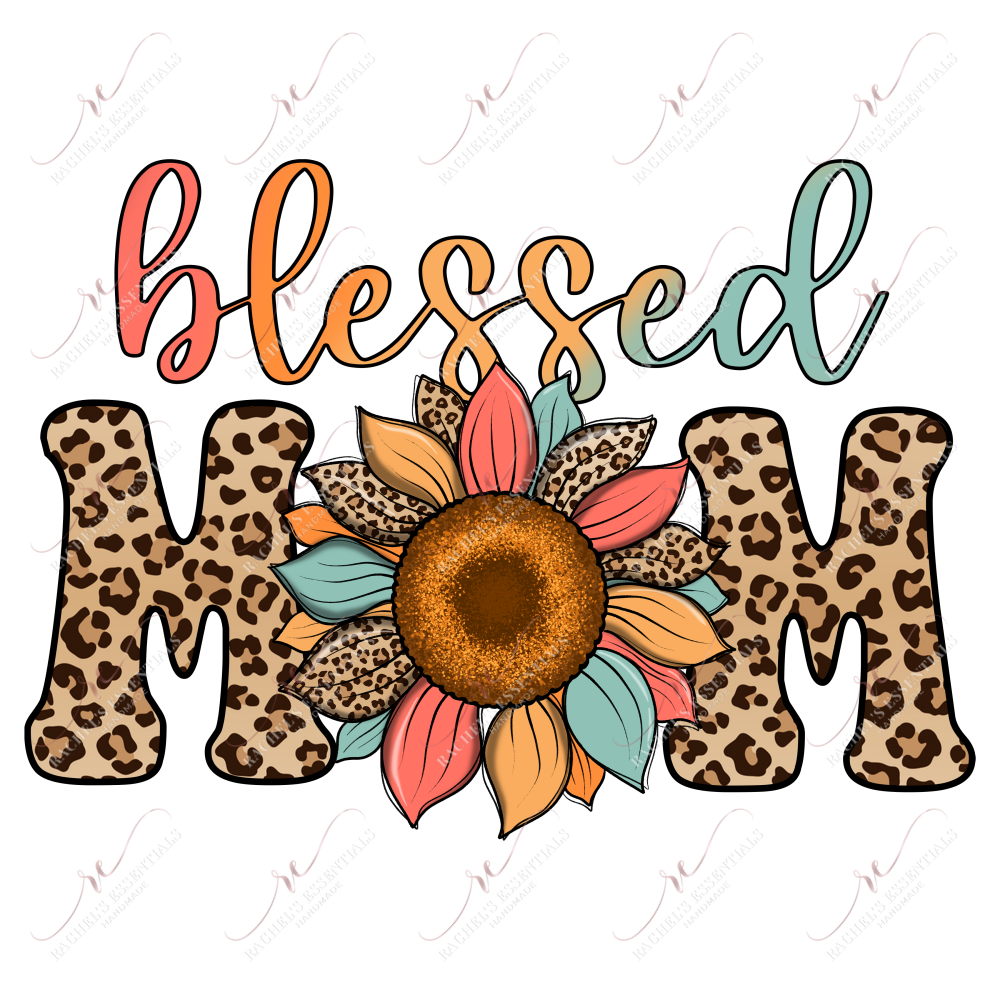 Blessed Mom - Ready To Press Sublimation Transfer Print Sublimation