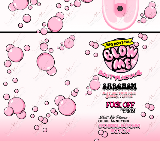 Blow Me Pink - Ready To Press Sublimation Transfer Print 11/23 Sublimation