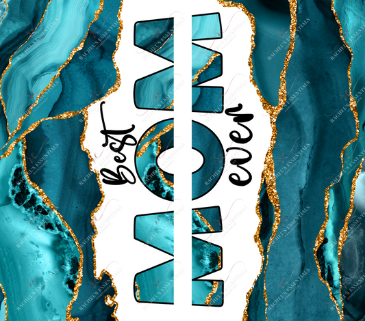 Blue Alcohol Ink Mom - Vinyl Wrap Vinyl