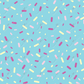 Blue Mixed Sprinkles - Ready To Press Sublimation Transfer Print Sublimation