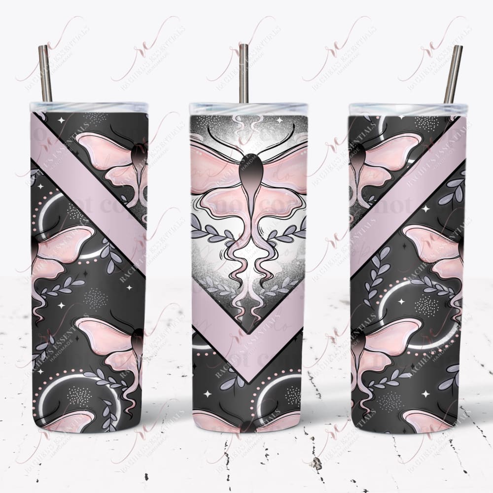 Boho Pink Moth - Ready To Press Sublimation Transfer Print Sublimation